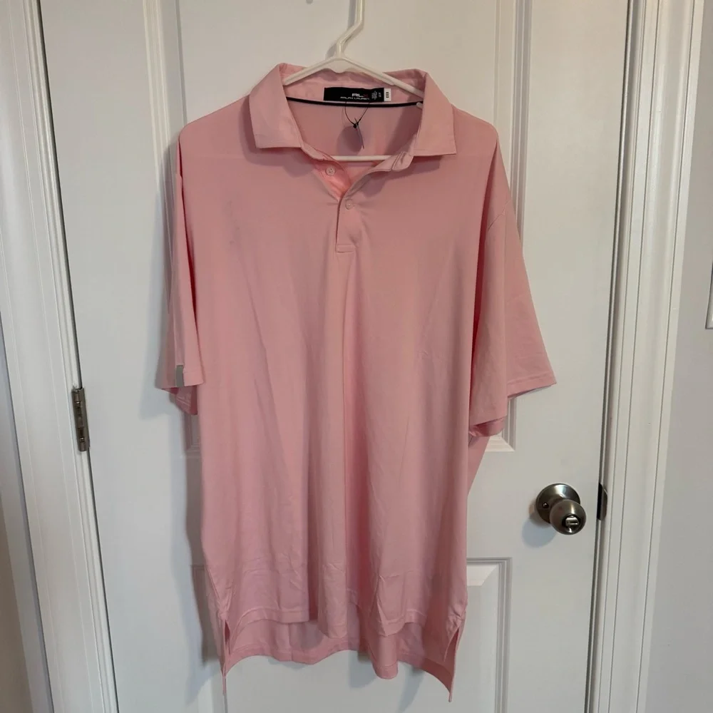 RLX Ralph Lauren Performance Classic‎ Fit Polo Golf Shirt Size XL Pink